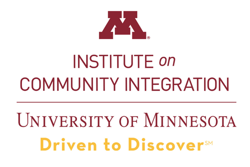 Institute on Community Integrations, Driven to Discover wordmark.