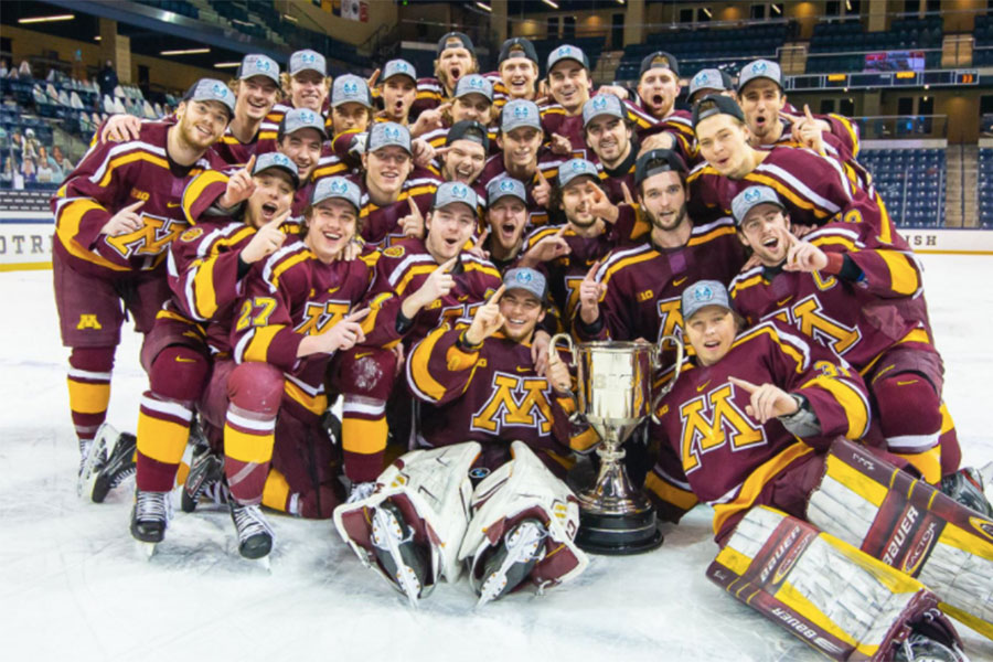 Men’s hockey team claims Big Ten Tournament title University of Minnesota