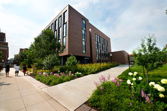 Exterior view of the Physics and Nanotechnology building