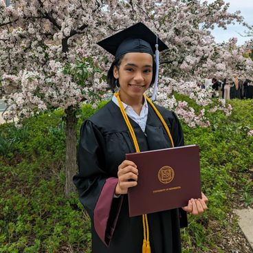 Naylor at her graduation, May 2023