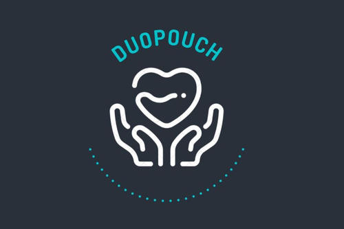 The logo for Duopouch