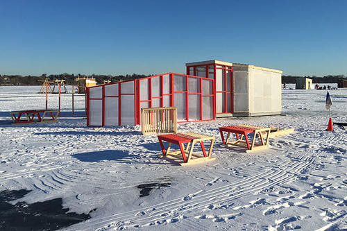 College of Design student-created Welcome Shanty on Lake Harriet