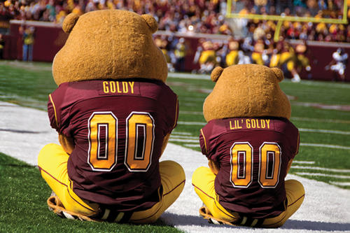 Goldy Gopher and Little Goldy