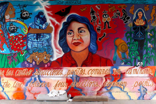 La Ofrenda. Mural painted by Yreina Cervántez