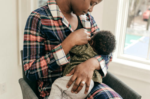 Woman breastfeeding 