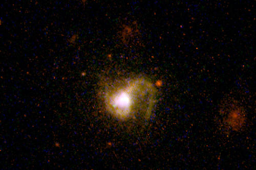 The University of Minnesota study shows that high-energy light from small galaxies, like the Pox 186 galaxy depicted above, may have played a key role in the reionization and evolution of the Universe. Credit: Podevin, J.f., 2006